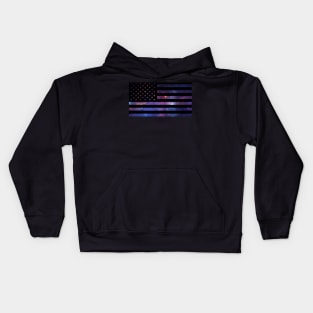 American Flag - Galaxy Kids Hoodie